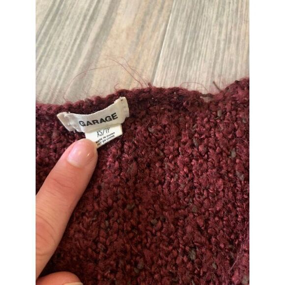 Garage Maroon Sweater size XS - Picture 3 of 4